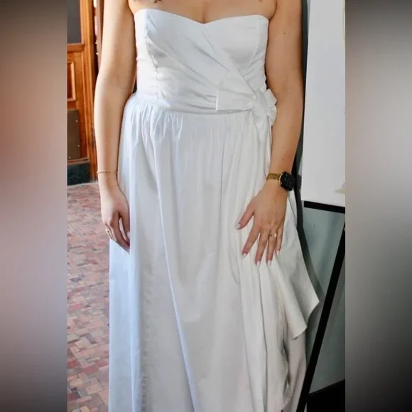 French Connection Strapless White Dress - Picture 2 of 4